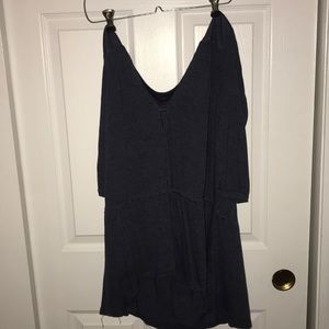 banana republic navy mid sleeved sweater